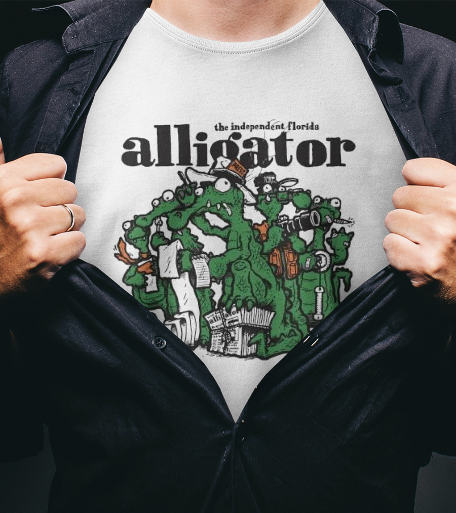 The Independent Florida Alligator Journalism Team Cartoon T-Shirt