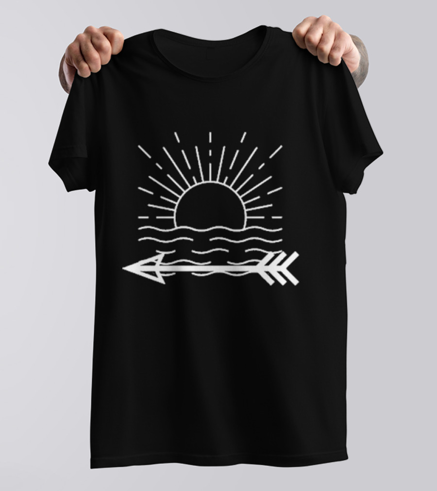 Best Arrow Sun With Radiant Waves T-Shirt