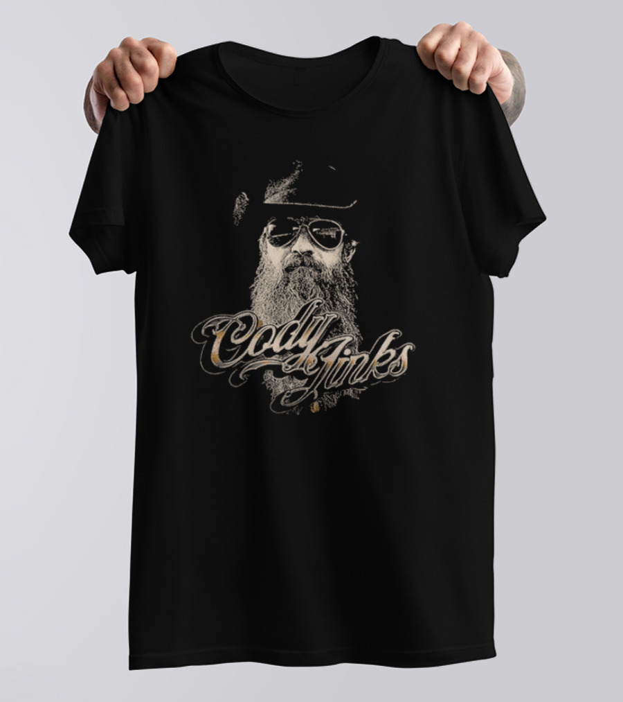 Cody Jinks Retro Beard And Sunglasses Style October T-Shirt