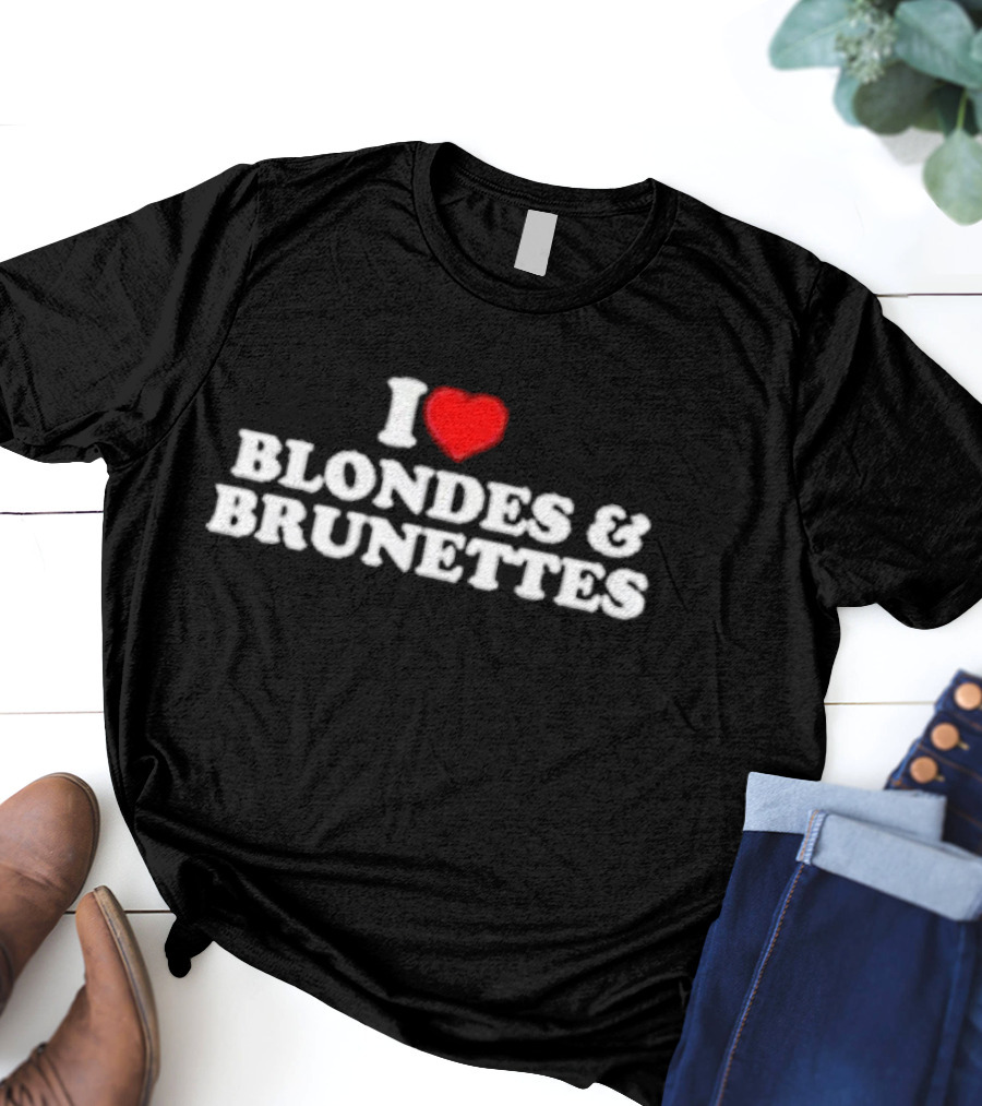 I Heart Blondes And Brunettes T-Shirt