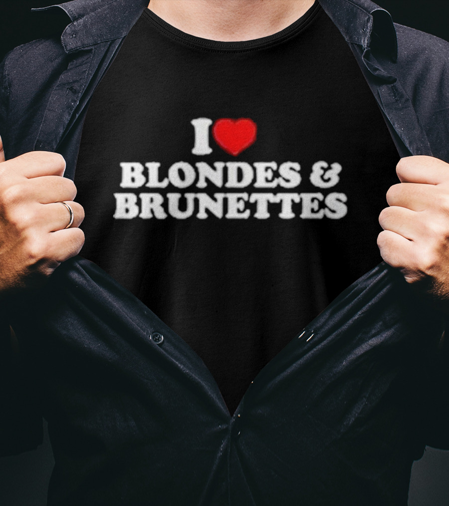 I Heart Blondes And Brunettes T-Shirt
