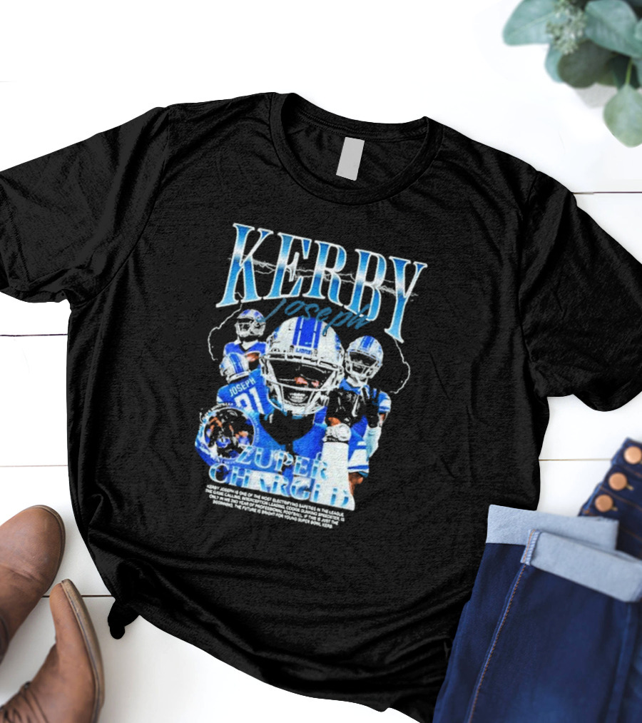 KERBY JOSEPH ZUPER CHARGED LIONS FOOTBALL BOOTLEG T-Shirt