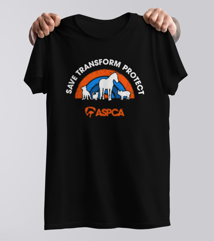 Save Transform Protect ASPCA Horse Dog Cat Pig T-Shirt