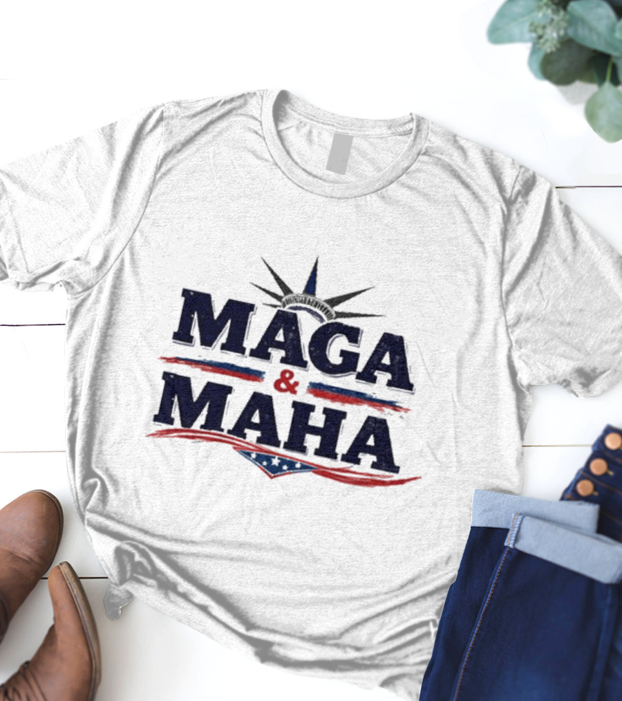 Maga And Maha America Capitol Star Stripes T-Shirt