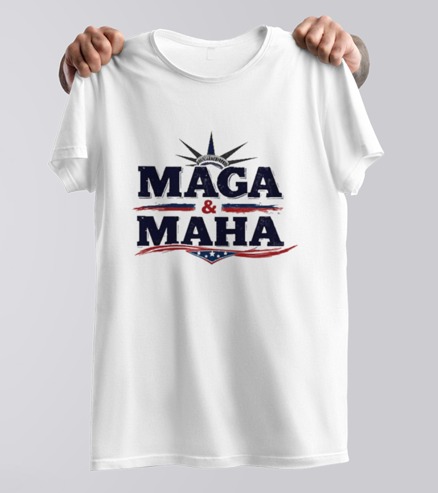 Maga And Maha America Capitol Star Stripes T-Shirt