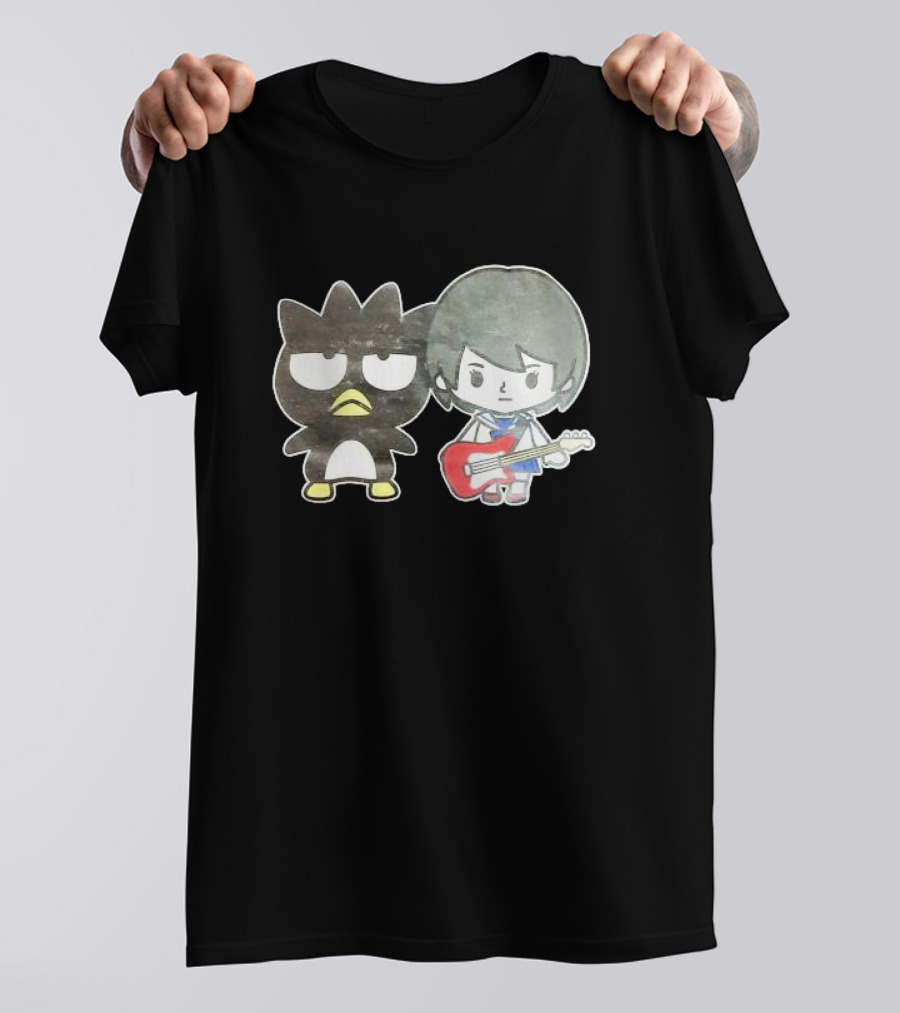 Akb48 Chanrio Yamamoto Aya Bad Badtz-Maru Guitar Character T-Shirt