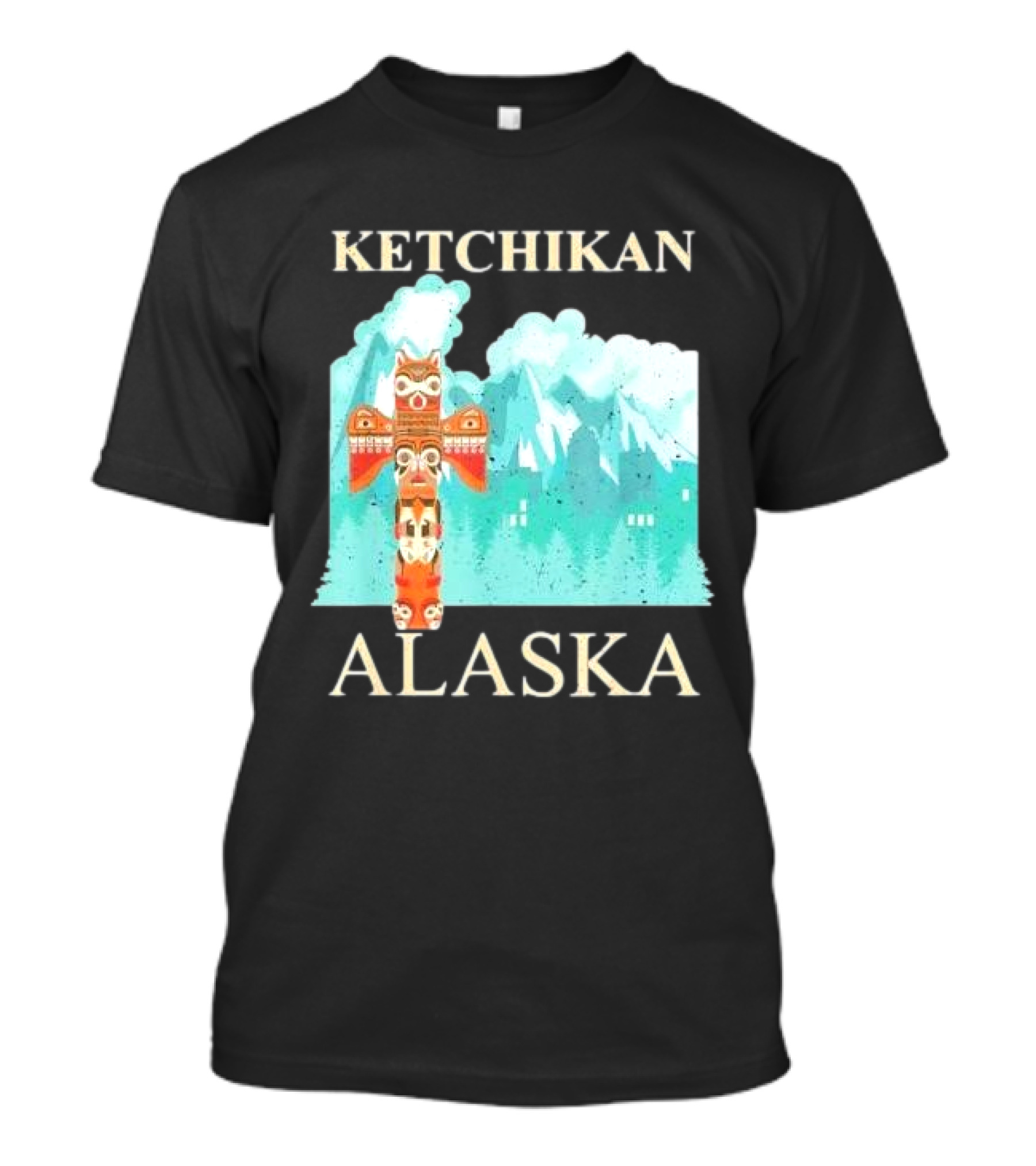 Ketchikan Alaska Native American Indian Totem T-Shirt