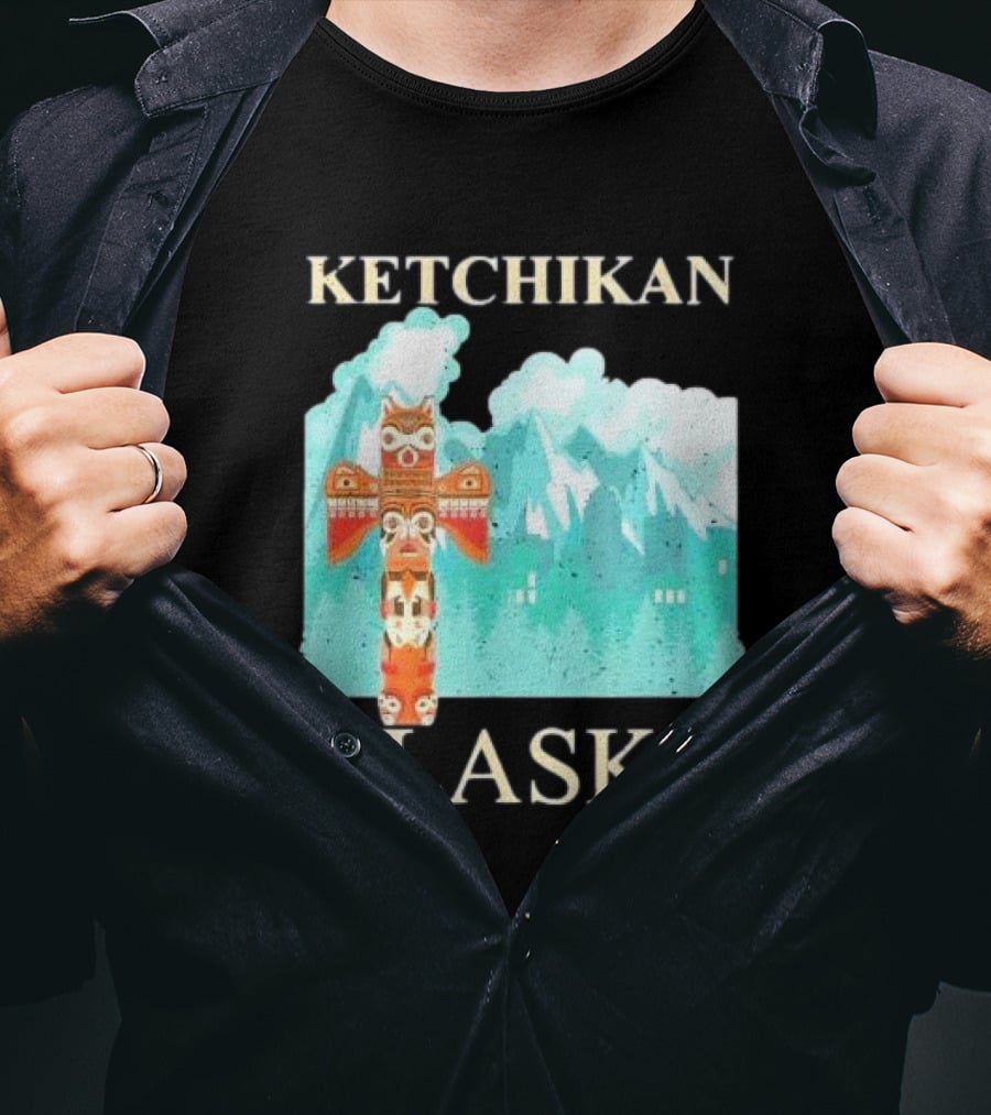 Ketchikan Alaska Native American Indian Totem T-Shirt