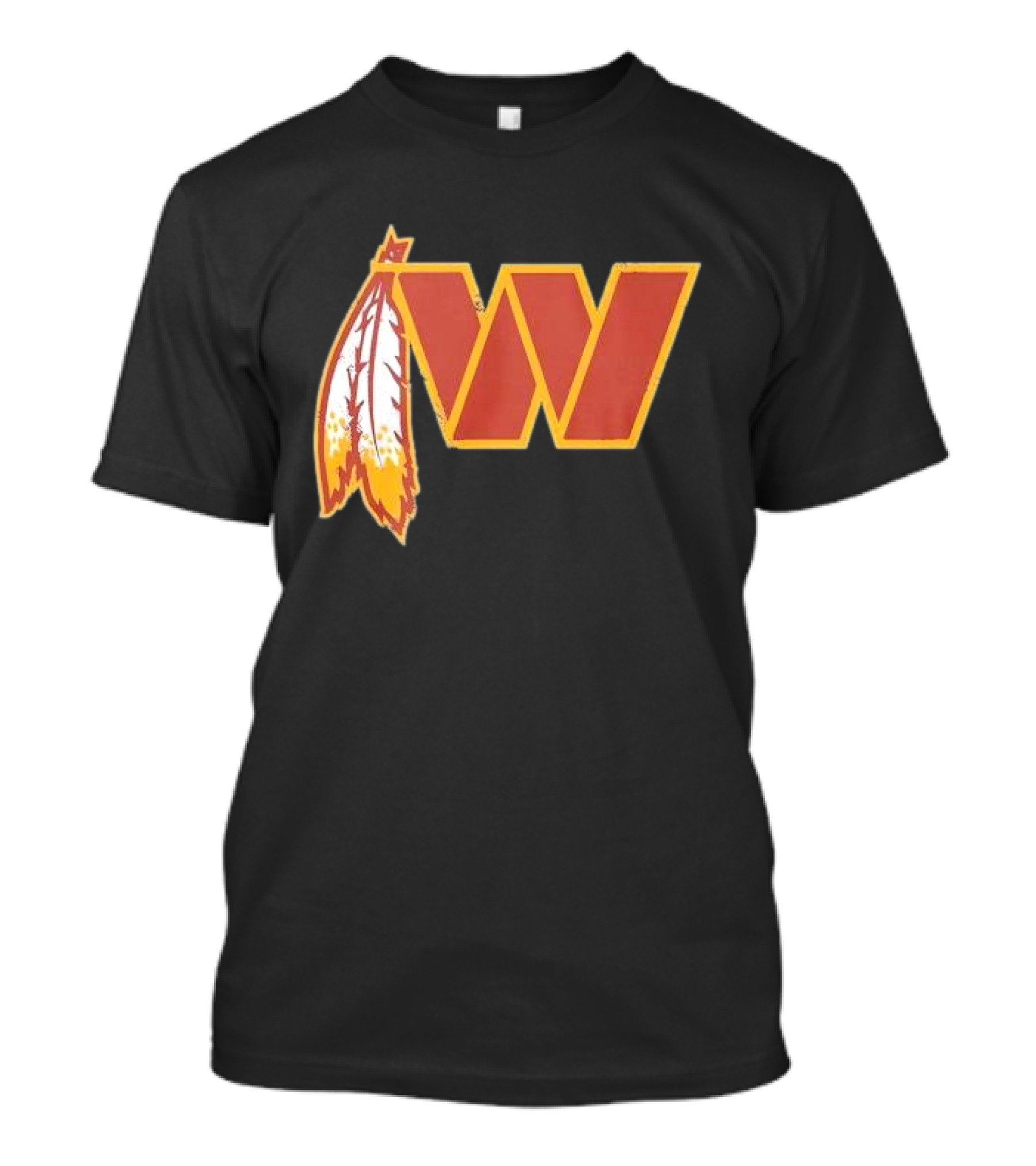 Dan W Quinn Washington Football Logo Icon W Feather T-Shirt