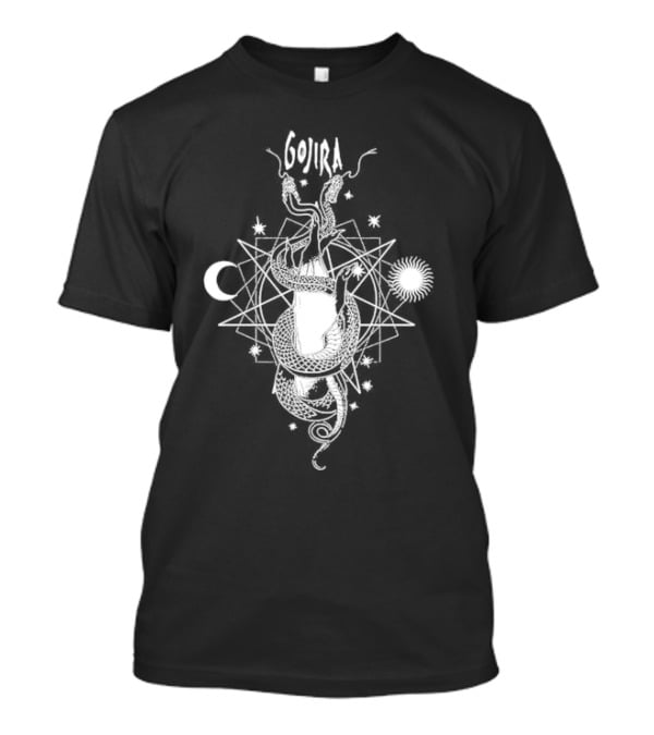 Gojira Celestial Snakes Moon Sun And Stars T-Shirt