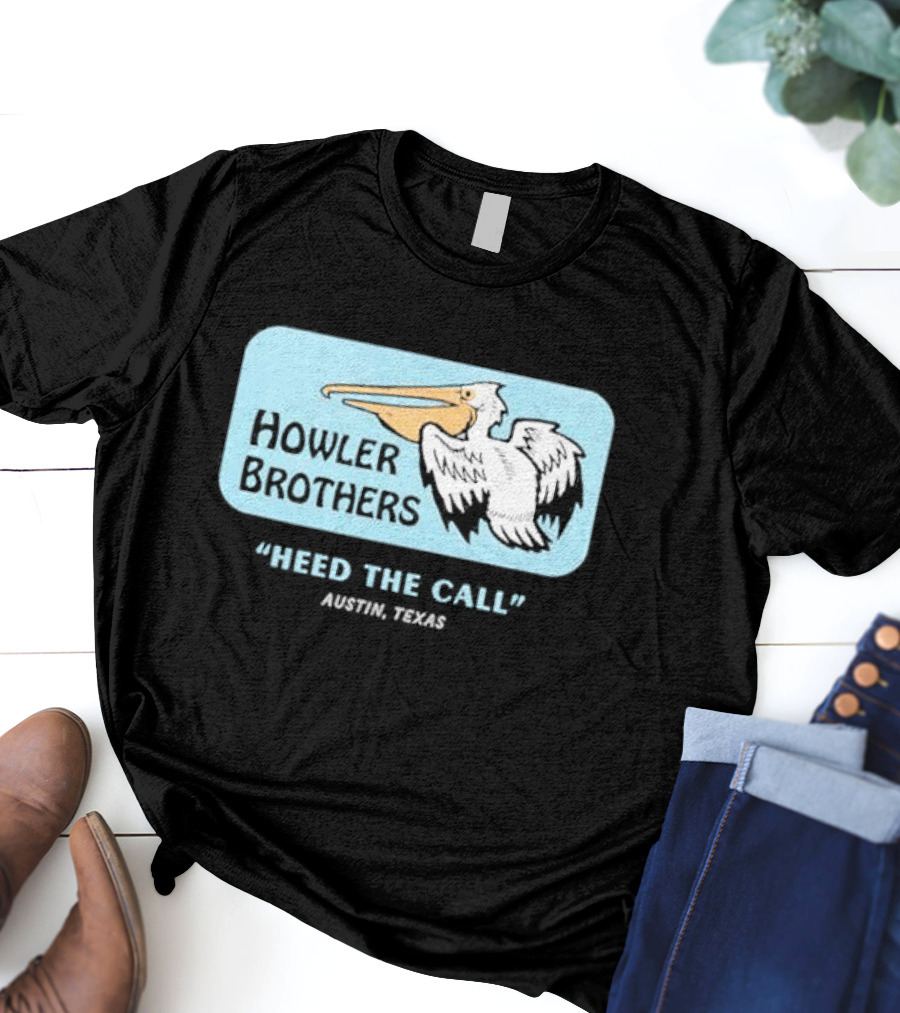 Howler Brothers Pelican Logo Heed The Call Austin Texas T-Shirt