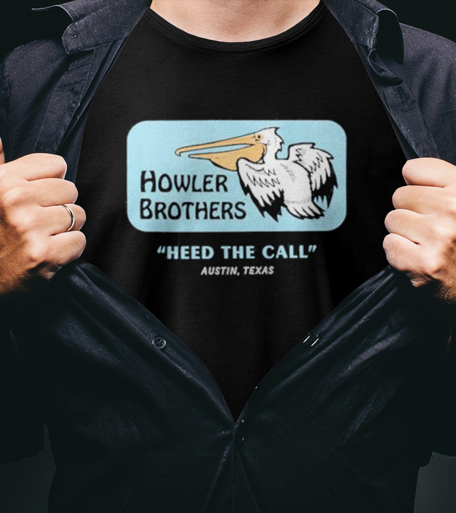 Howler Brothers Pelican Logo Heed The Call Austin Texas T-Shirt