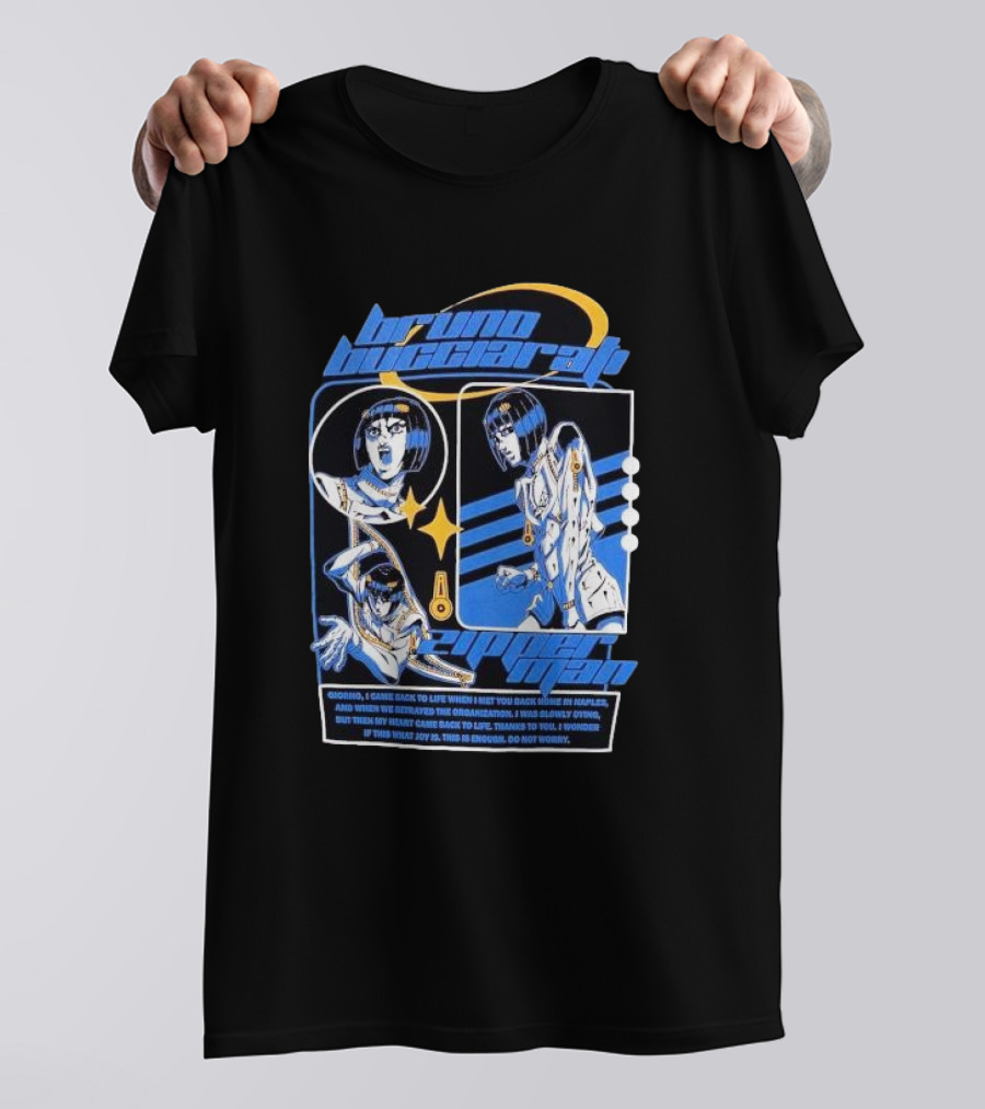 Bruno Bucciarati Golden Wind Jojo's Bizarre Adventure Iconic Poses T-Shirt