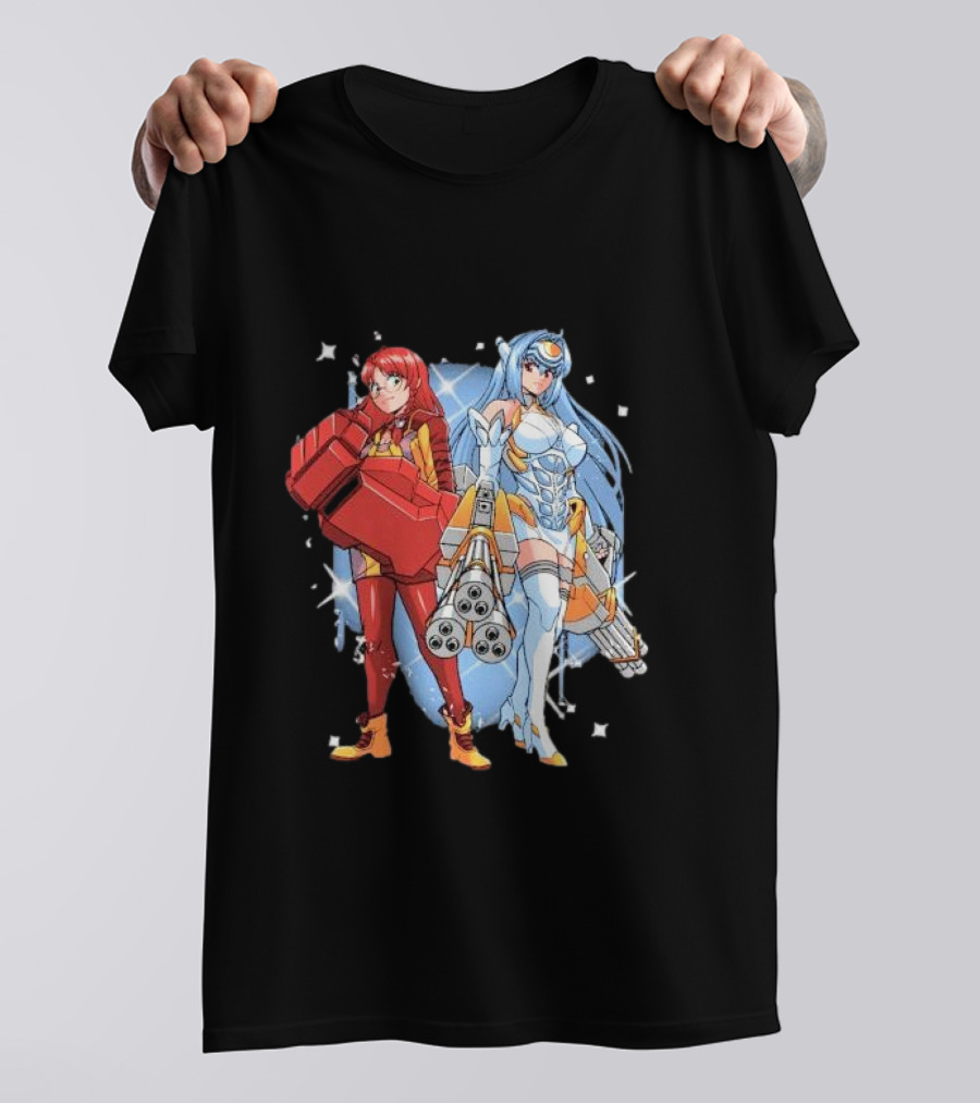 Space Journey Coinbox Anime Duo With Armor And Weapons T-Shirt