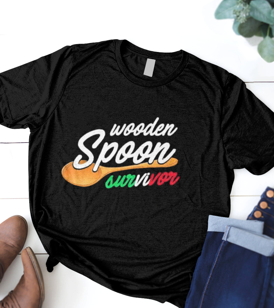 Wooden Spoon Survivor Italian Food Lovers T-Shirt