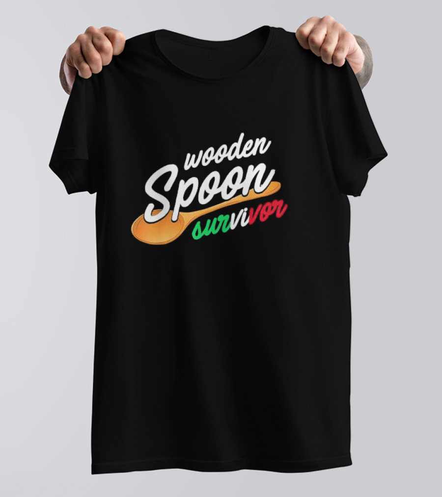 Wooden Spoon Survivor Italian Food Lovers T-Shirt