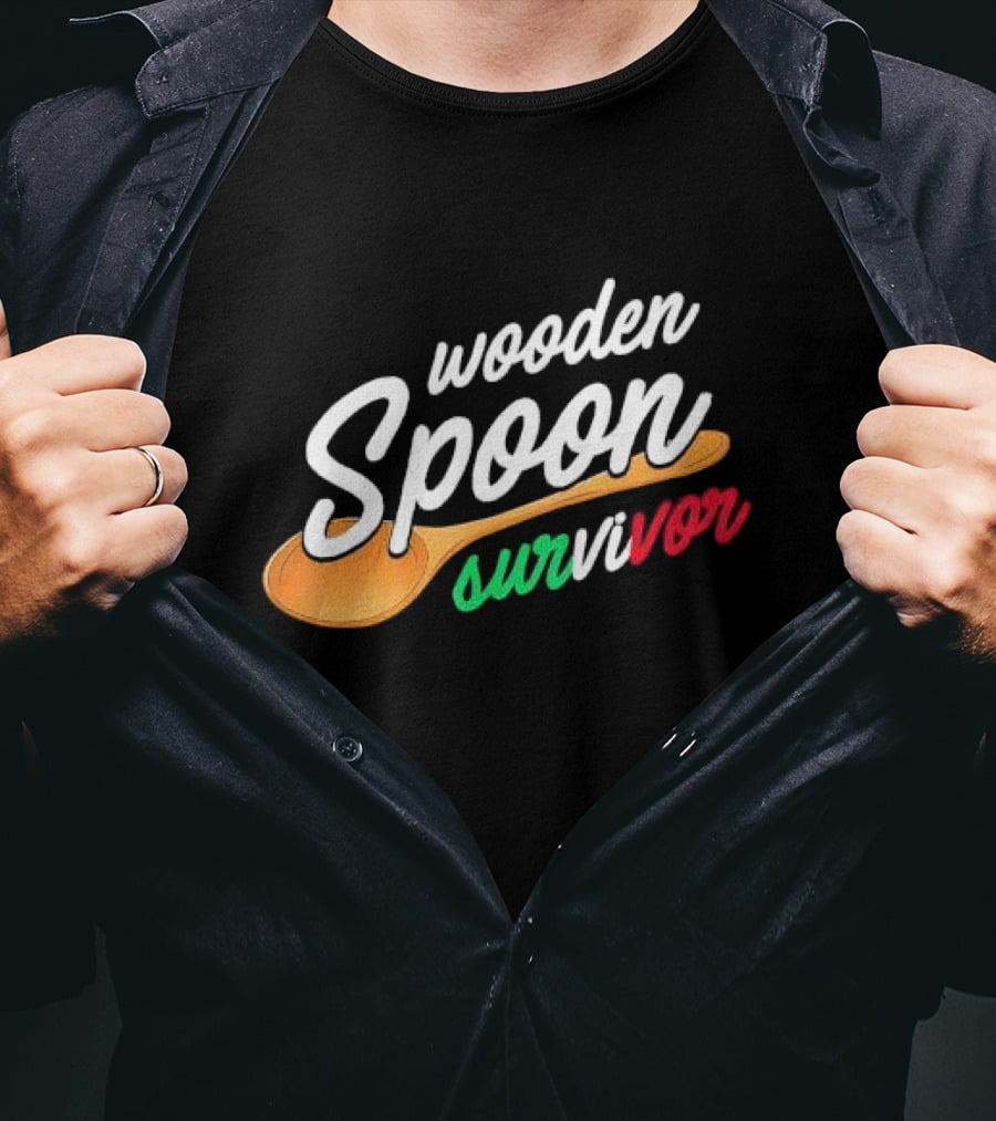 Wooden Spoon Survivor Italian Food Lovers T-Shirt