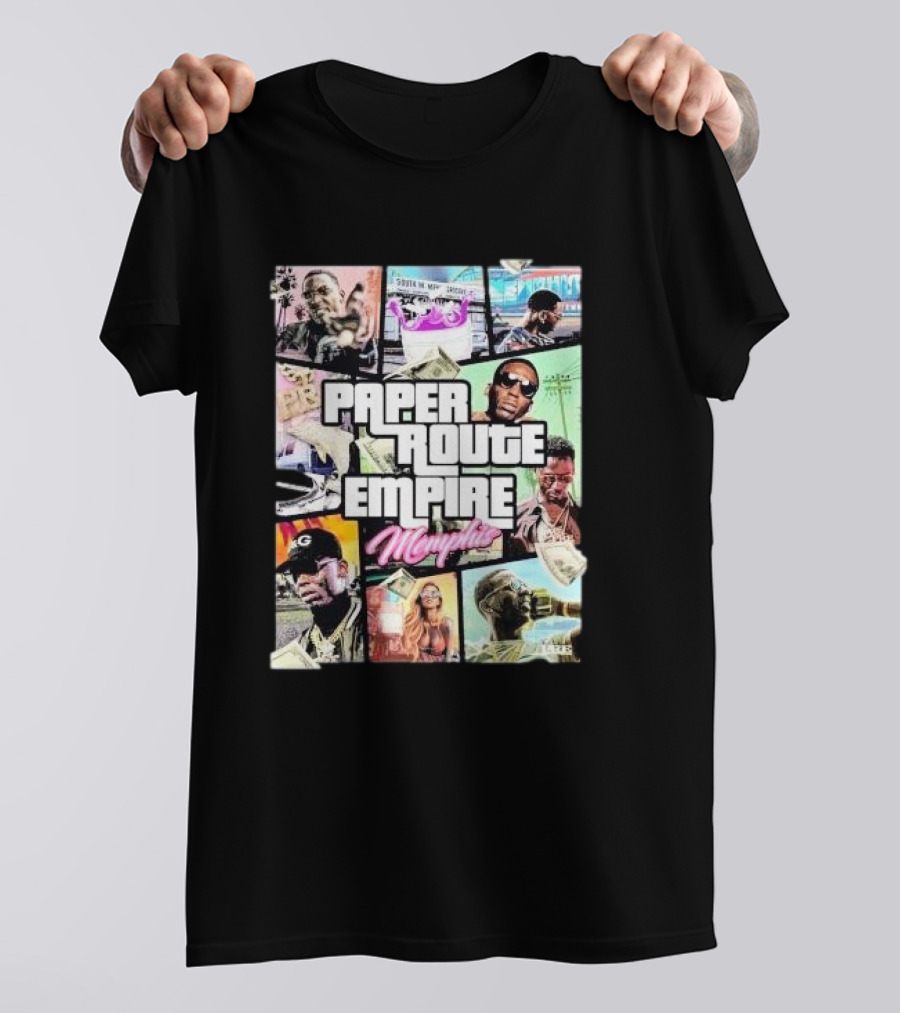 Young Dolph Paper Route Empire Memphis GTA T-Shirt
