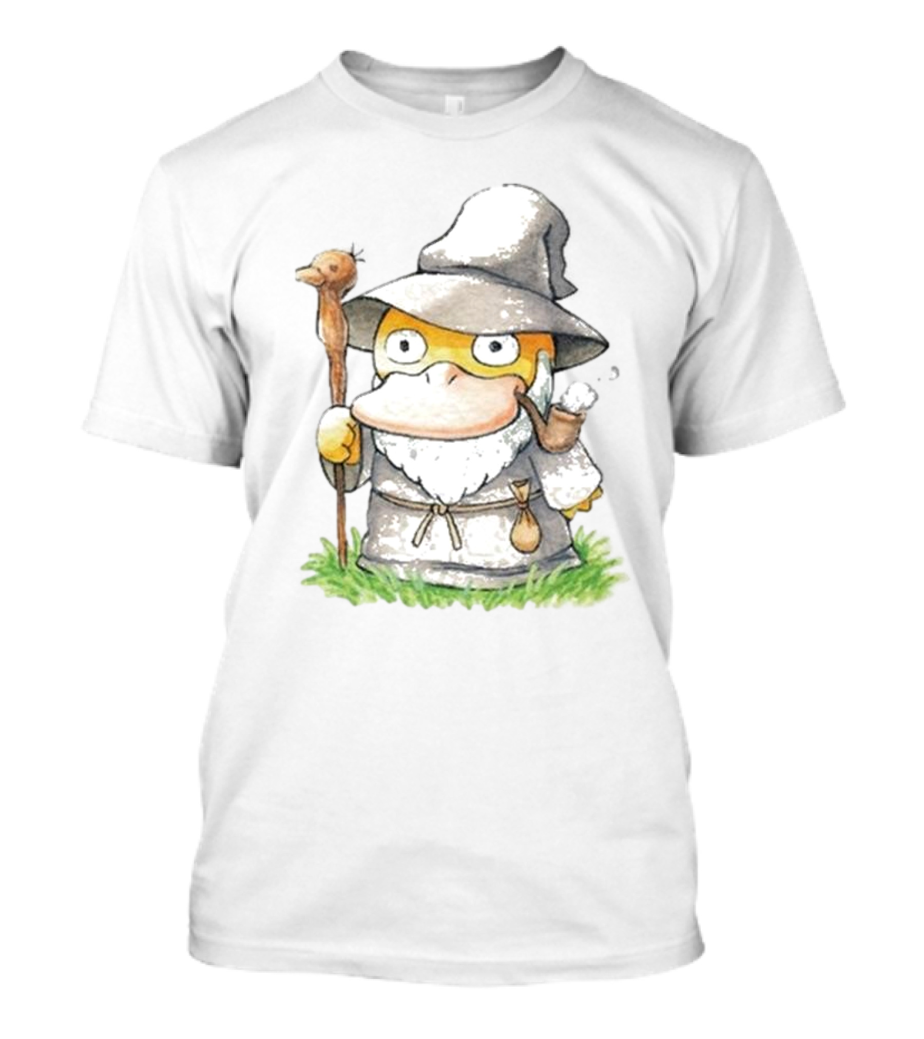 Ganduck The Grey Psyduck Wizard Crossover T-Shirt