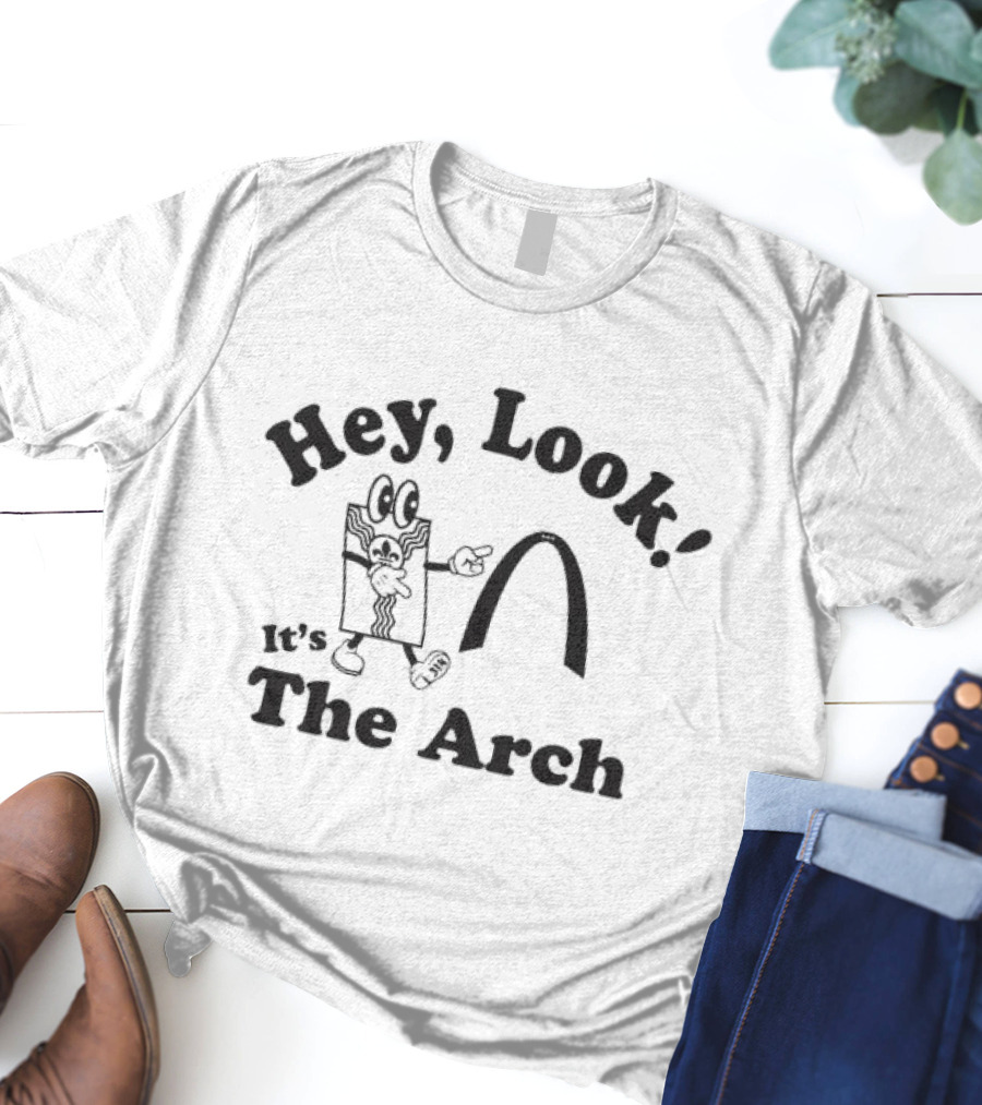 Hey Look It's The Arch Comical Character St. Louis Landmark T-Shirt
