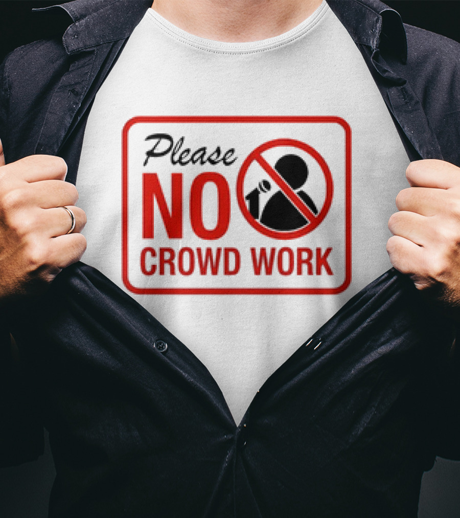 Gianmarco Soresi Please No Crowd Work Retro Mic T-Shirt