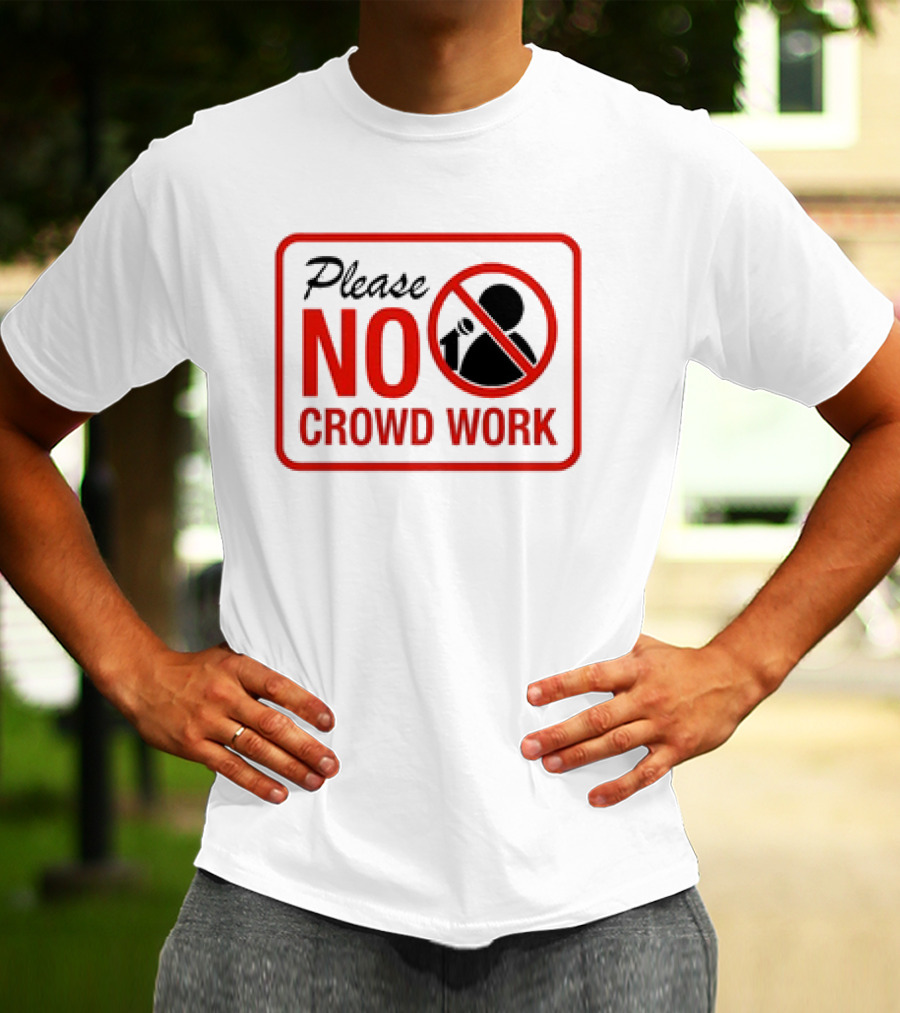 Gianmarco Soresi Please No Crowd Work Retro Mic T-Shirt