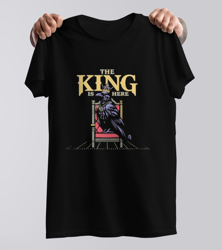 Derrick Henry The King Is Here Raven On Throne T-Shirt