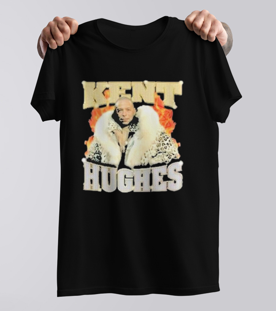 Kent Hughes Fur Coat With Flames T-Shirt