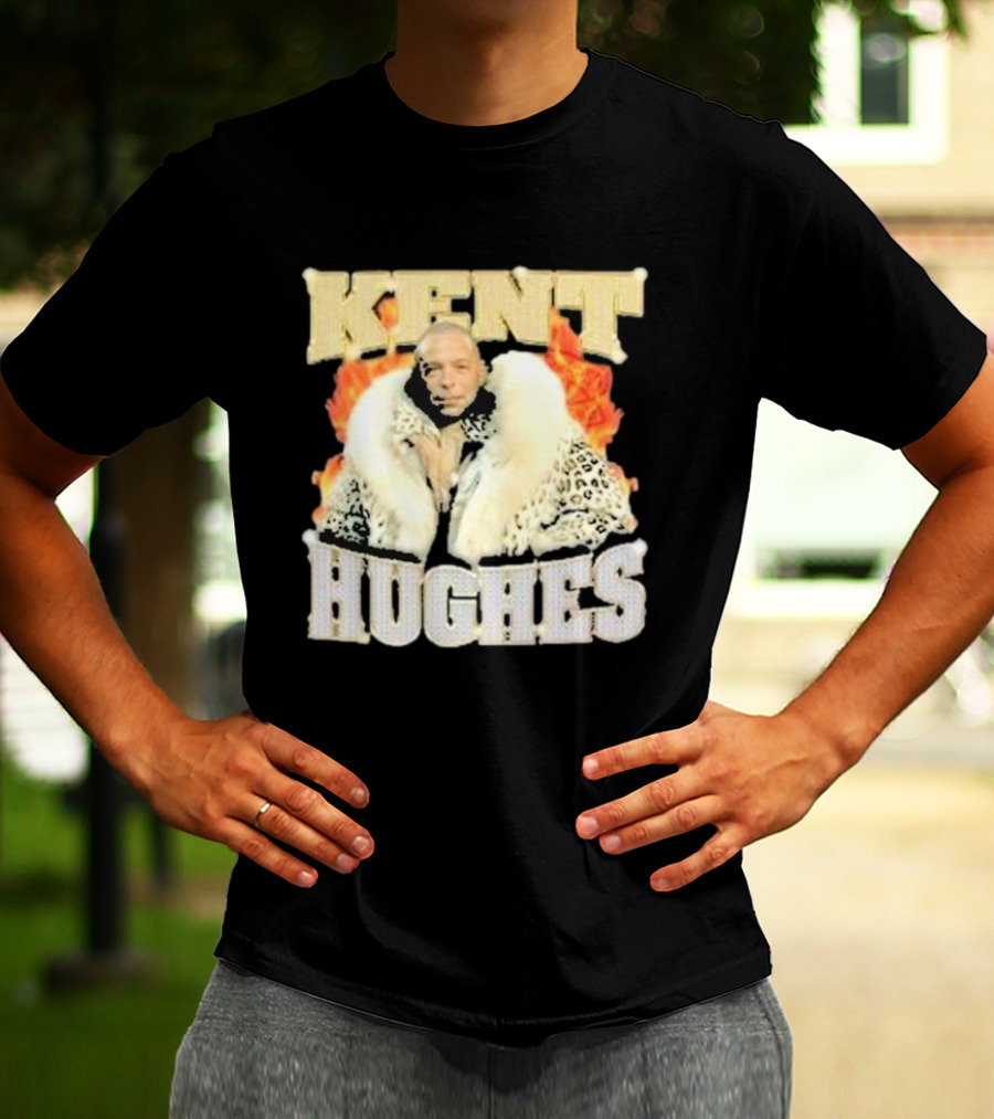 Kent Hughes Fur Coat With Flames T-Shirt