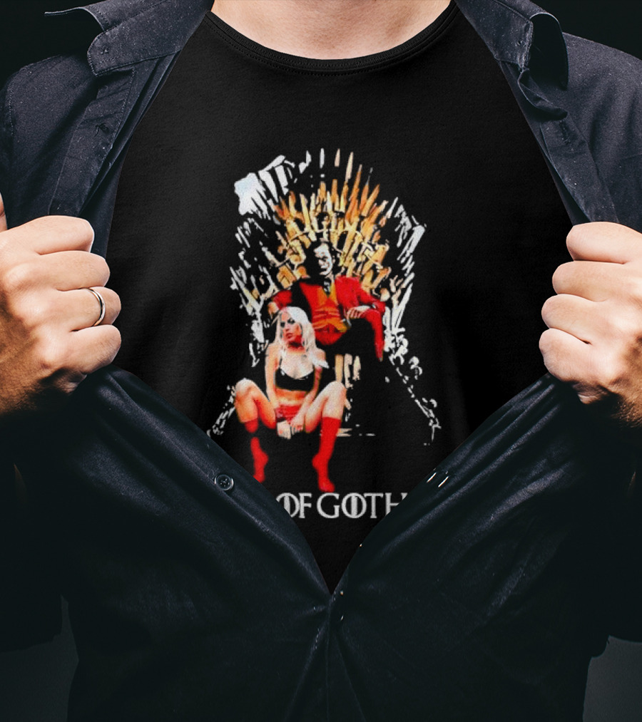 Joker And Harley Quinn King Of Gotham Throne T-Shirt