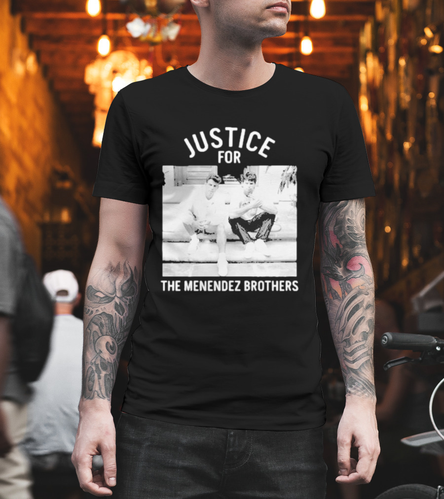 Justice For The Menendez Brothers Vintage Style Court Case Retro Appeal T-Shirt