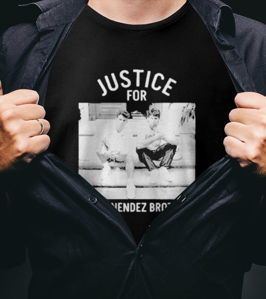 Justice For The Menendez Brothers Vintage Style Court Case Retro Appeal T-Shirt