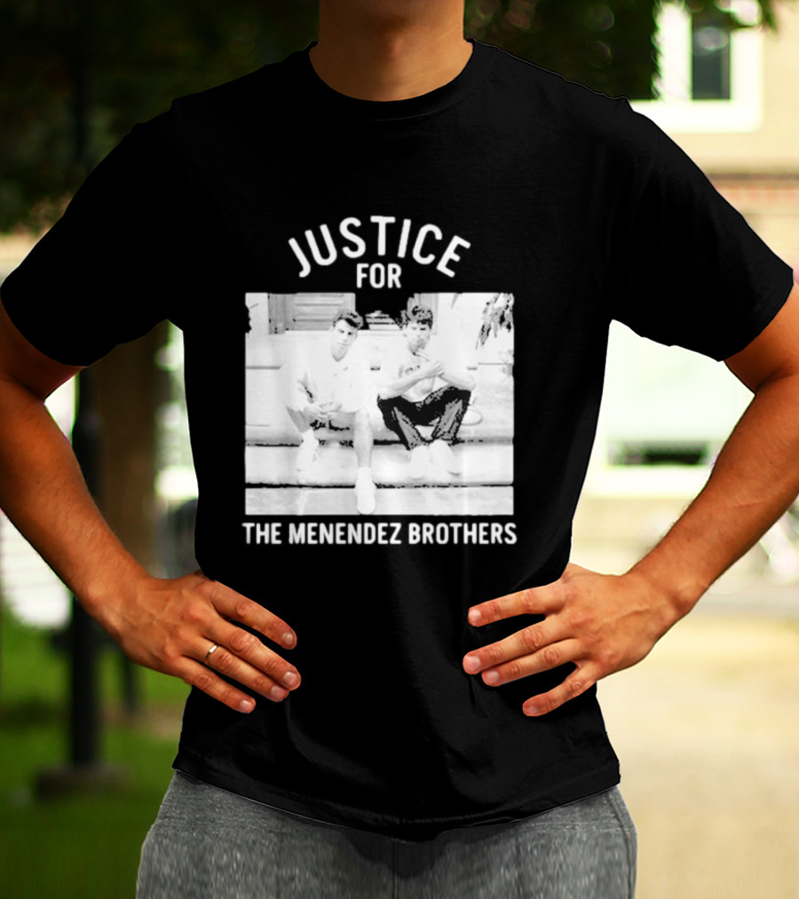 Justice For The Menendez Brothers Vintage Style Court Case Retro Appeal T-Shirt