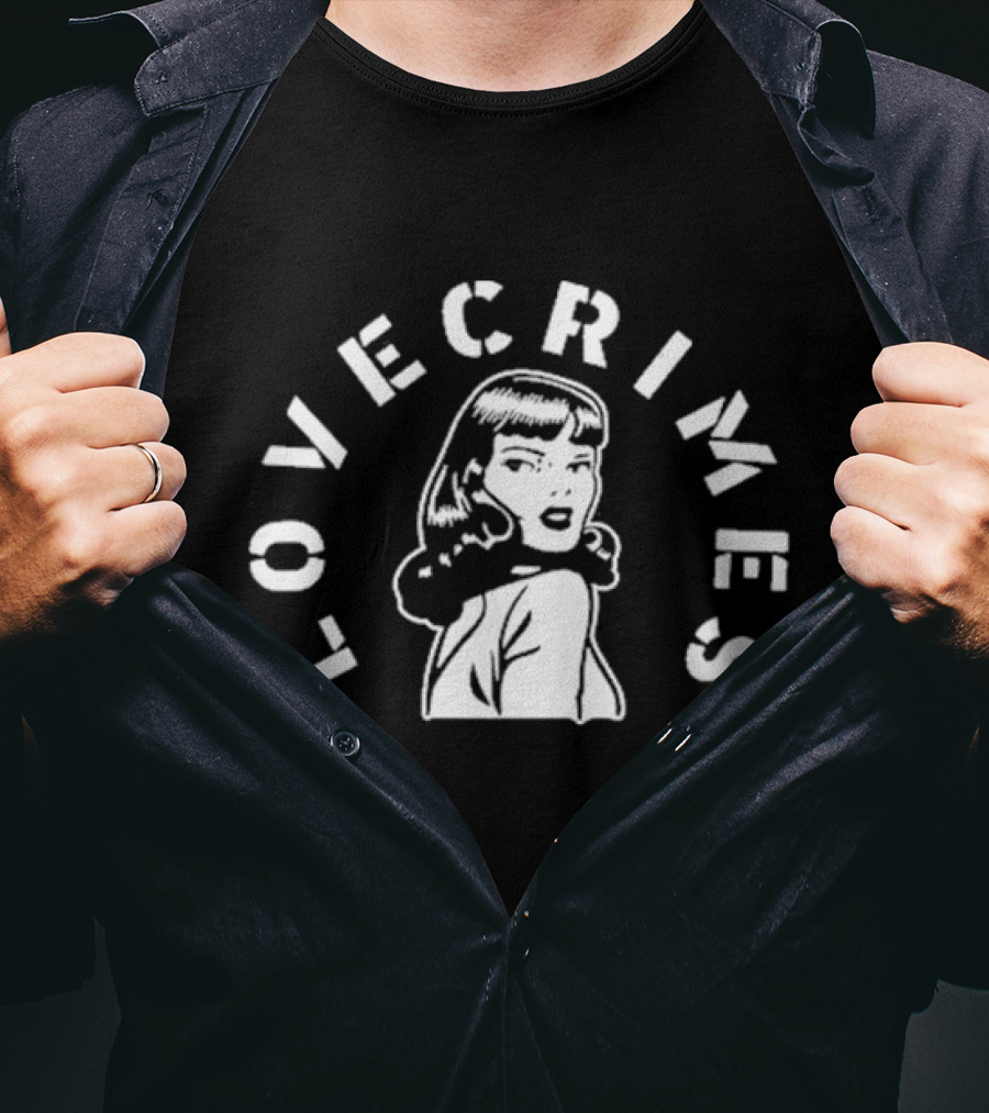 LOVECRIMES Retro Stencil Girl T-Shirt
