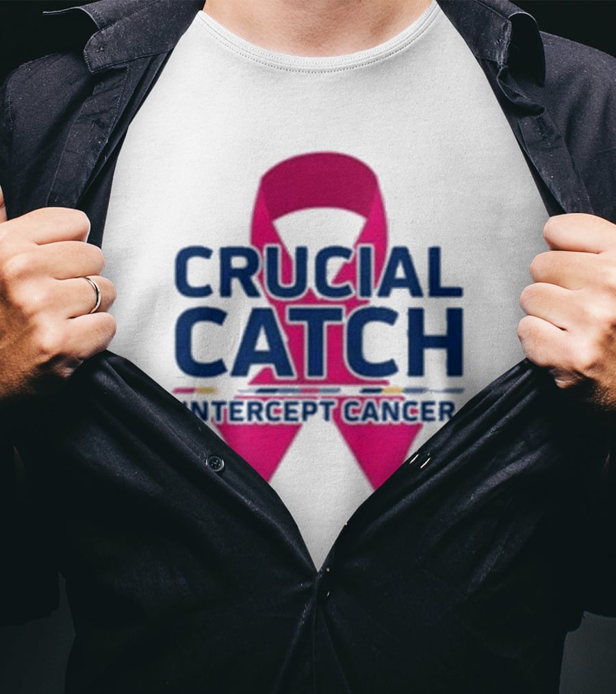 Crucial Catch Intercept Cancer Pink T-Shirt