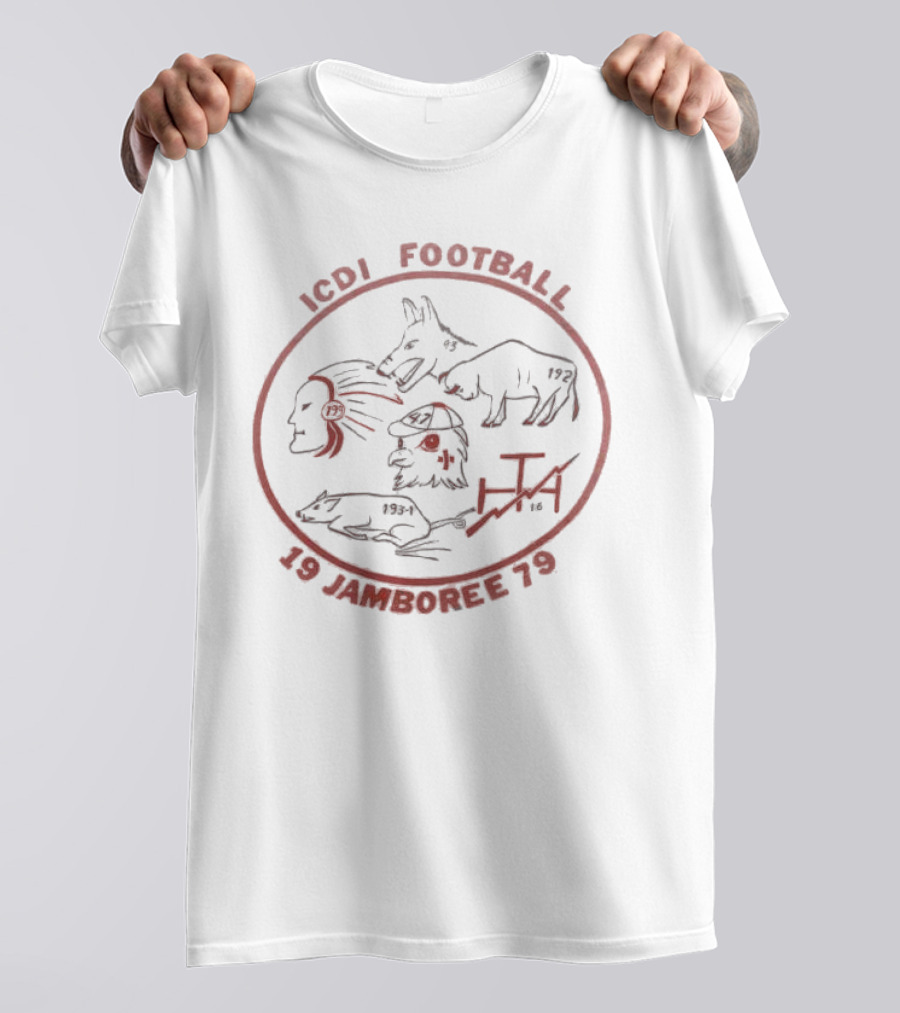 ICDI Football 19 Jamboree 79 Indian Animals And Numbers T-Shirt