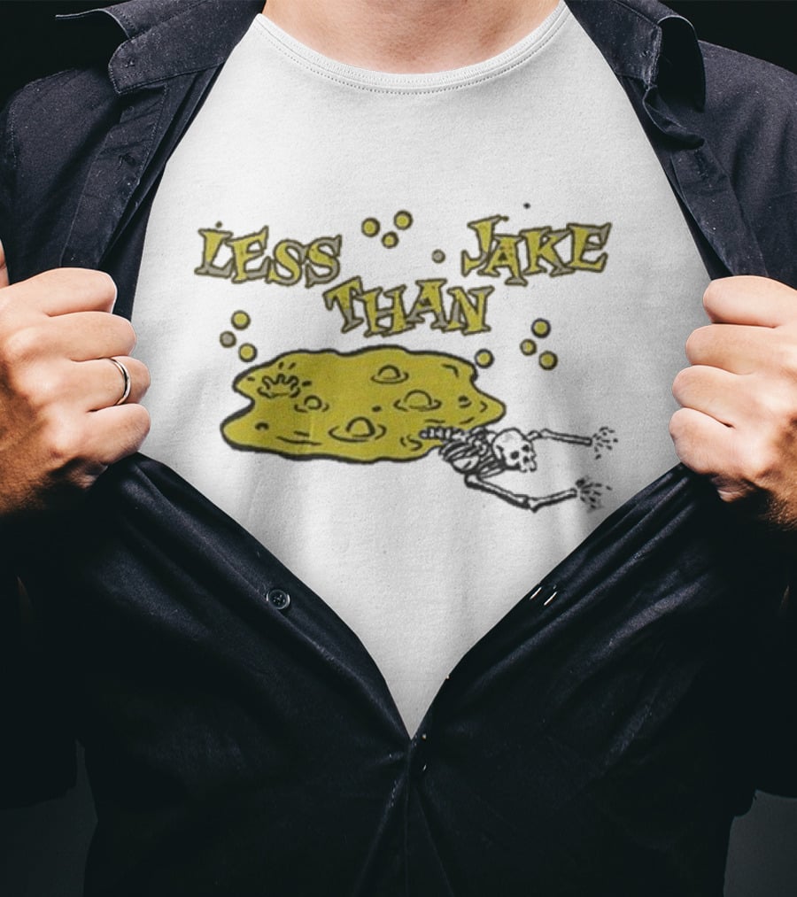 Less Than Jake Skeleton In Acid Ooze T-Shirt