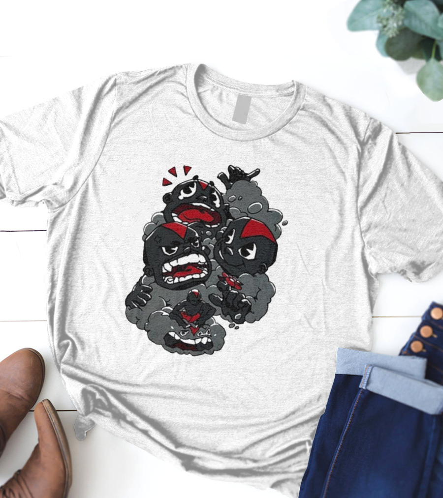 Lil Darkie Emotional Expressions Character Faces Joystick T-Shirt