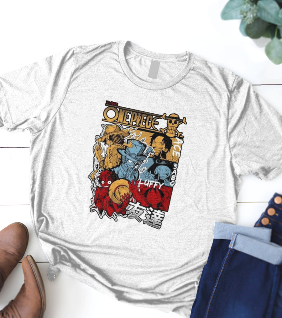 One Piece Luffy Ace Sabo Brothers Friendship T-Shirt