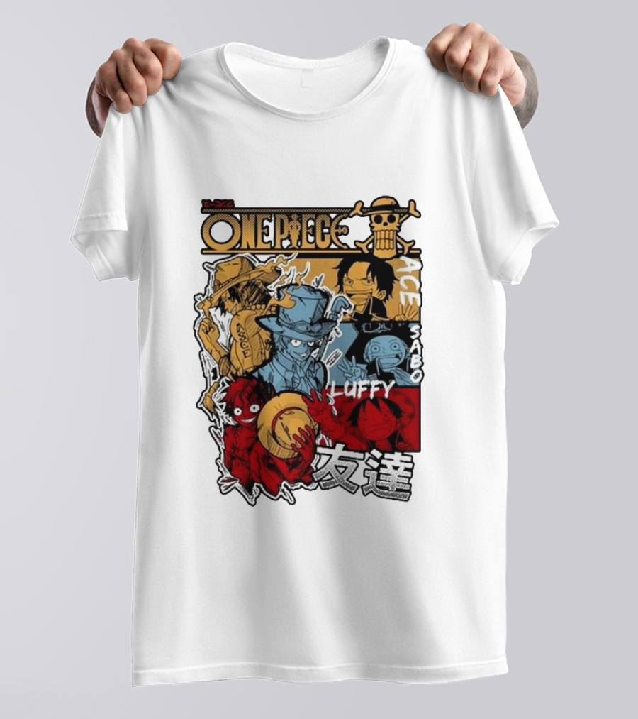 One Piece Luffy Ace Sabo Brothers Friendship T-Shirt
