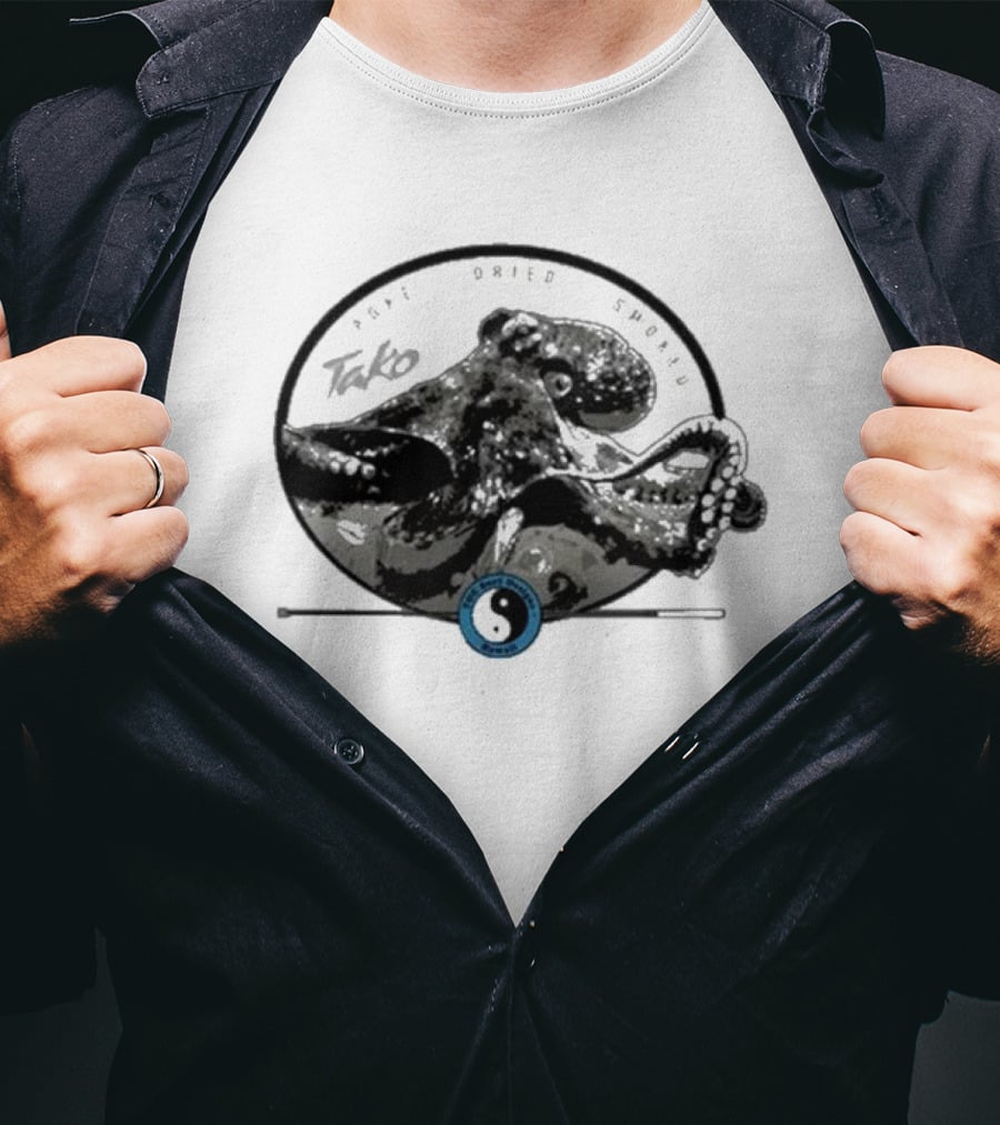 T&c Surf Tako Smoked Dried Octopus Yin Yang T-Shirt