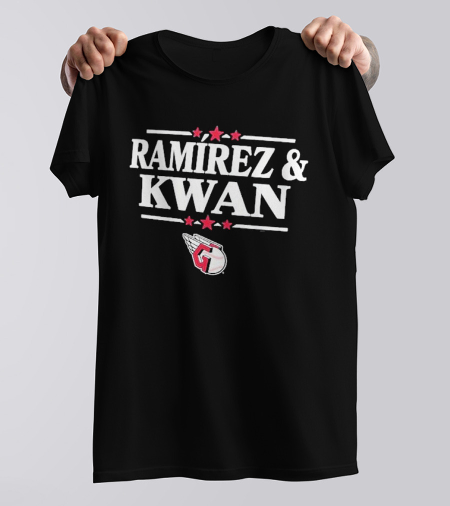 Cleveland Guardians Ramirez And Kwan Winged Baseball T-Shirt