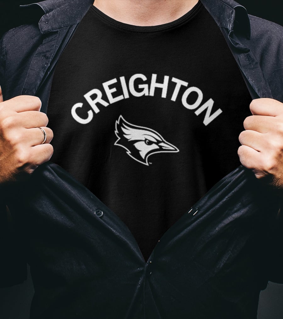 Creighton Bluejay Logo Curved Text T-Shirt