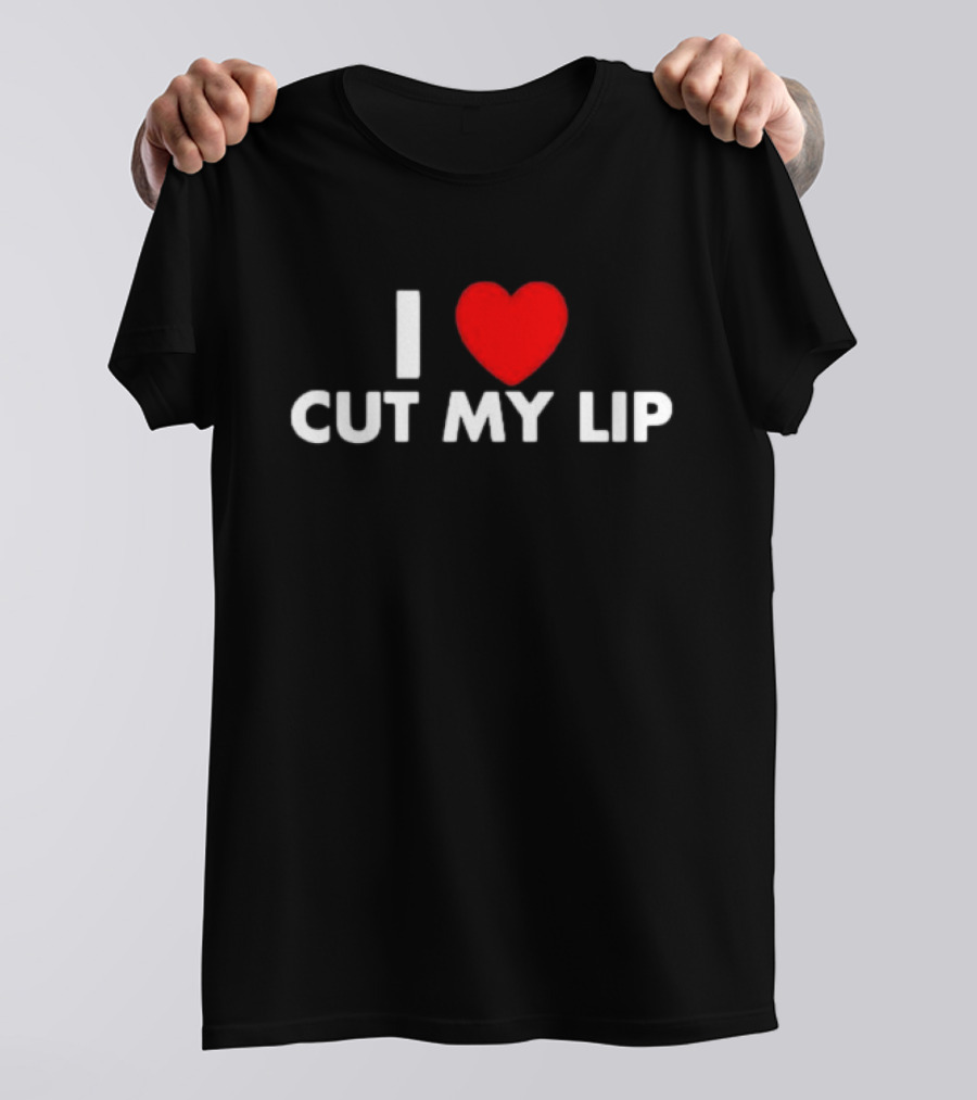 Egg Tyler Wearing I Love Cut My Lip I ♥ Cut My Lip T-Shirt