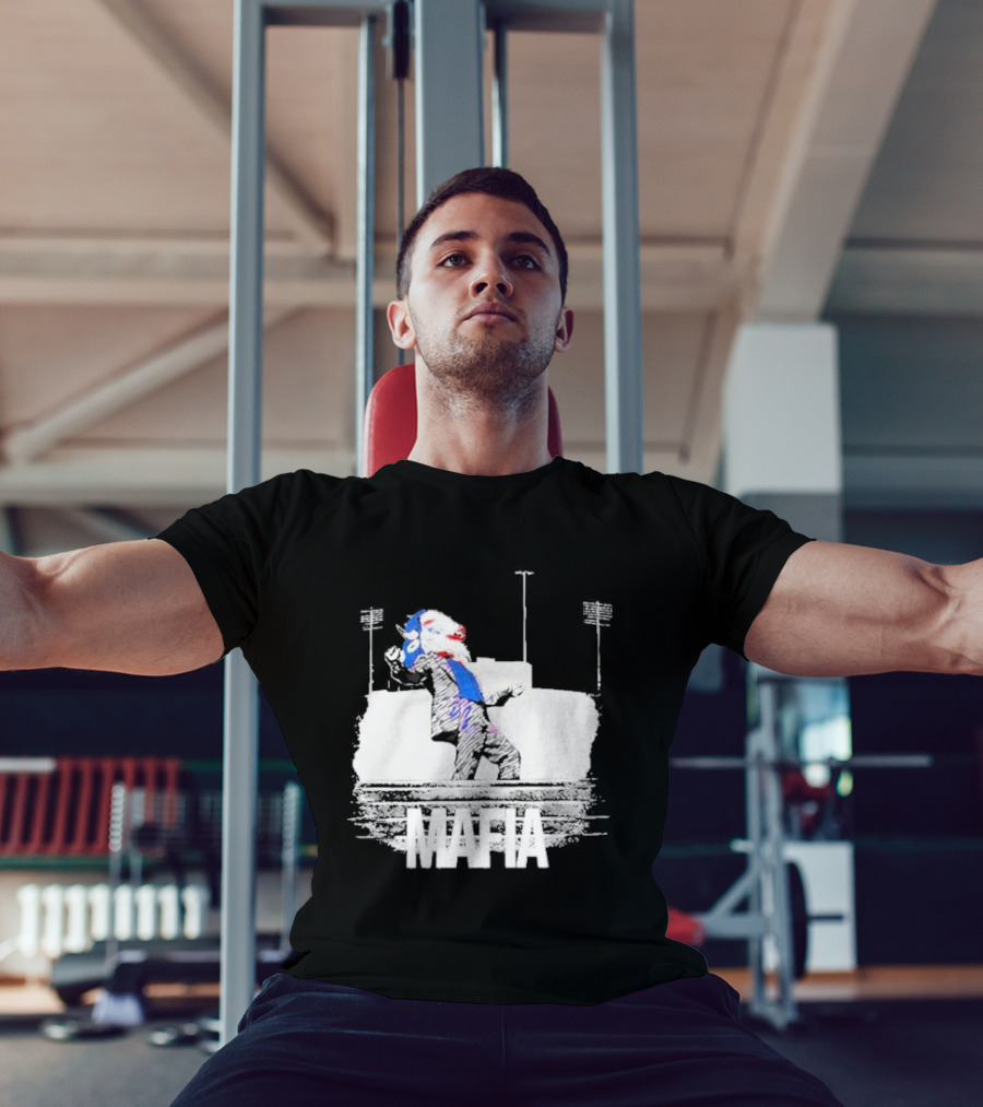 Put On A Happy Face Mafia Buffalo Bills Stadium Steps T-Shirt
