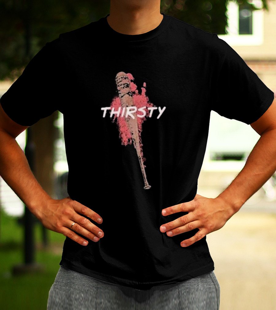 Skybound The Walking Dead Lucille Thirsty Blood Splatter Baseball Bat T-Shirt