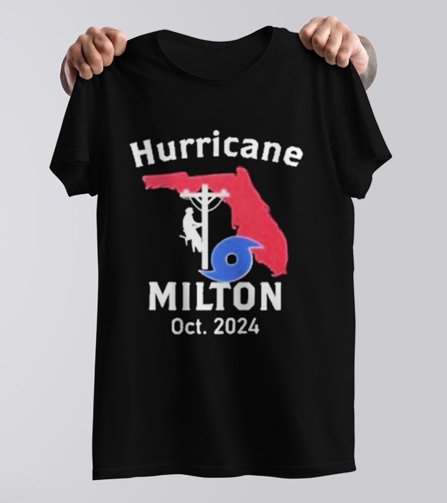 Hurricane Milton Florida Lineman Oct T-Shirt