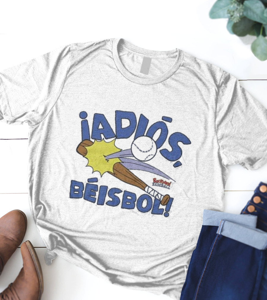 Backyard Baseball Adiós Béisbol Bat And Ball Action T-Shirt