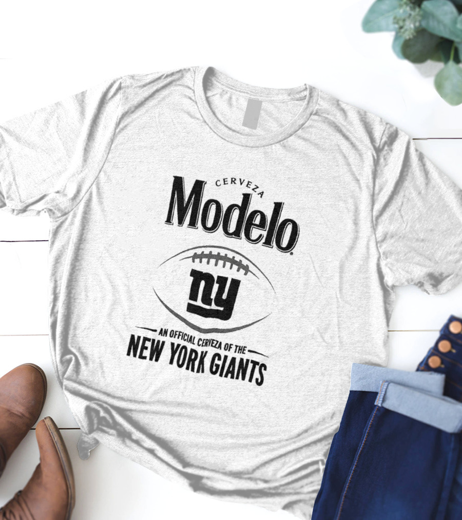 Cerveza Modelo An Official Cerveza Of The New York Giants Ny Football T-Shirt