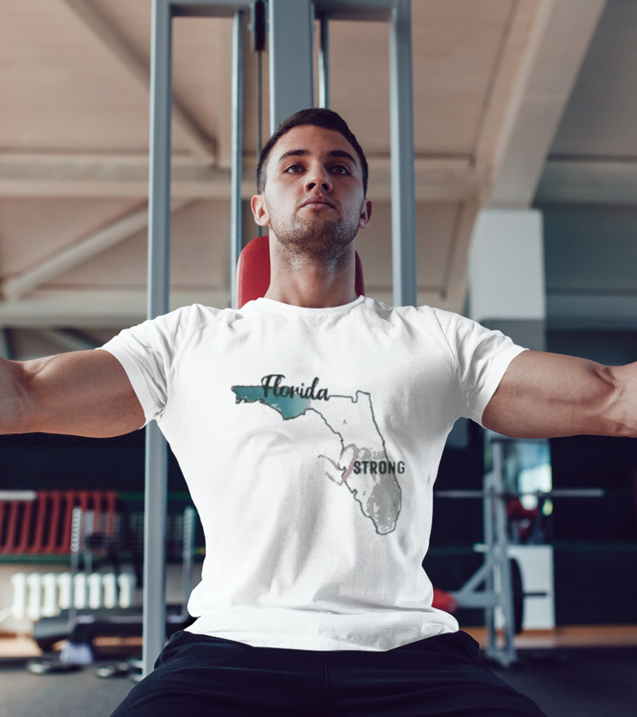 Hurricane Milton Florida Strong Map T-Shirt